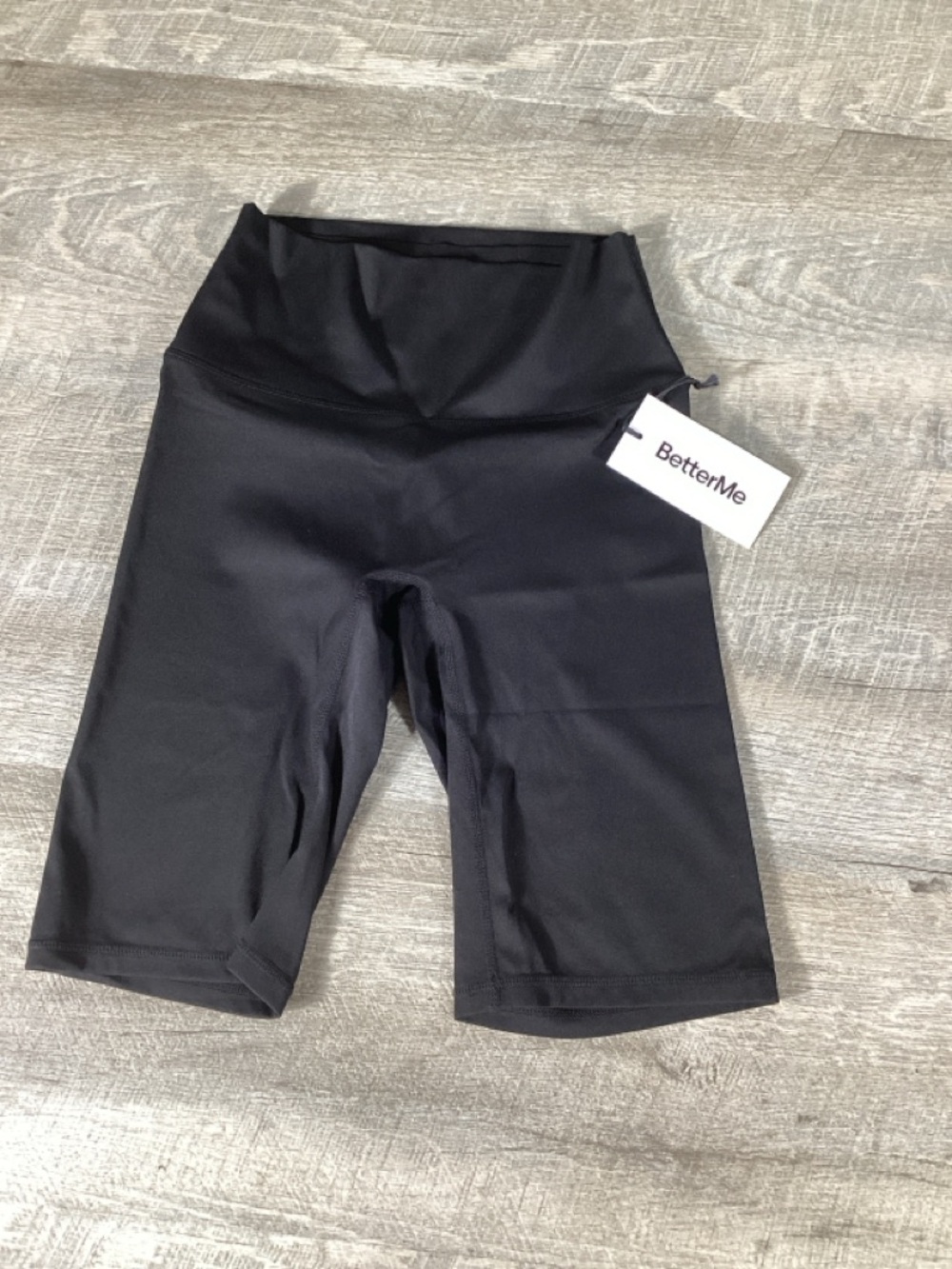 BetterMe Biker Shorts Womens Size Medium Black High Waist Gym Workout Activewear